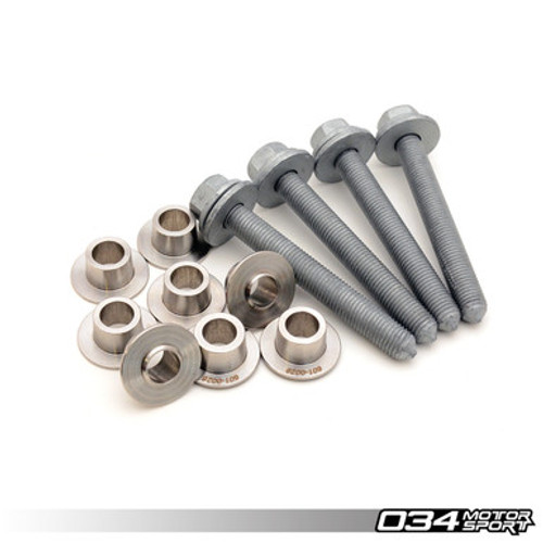 MQB Front Subframe Locking Collar Upgrade Kit, 8V/8S Audi A3/S3/RS3 & TT/TTS/TTRS, Stainless Steel
