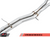 AWE Track Edition Exhaust for B9 S4 - Resonated for Performance Catalyst - Chrome Silver 90mm Tips
