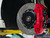 Front Big Brake Kit - Stage 5 - 2-Piece Cross-Drilled & Slotted Rotors (352x32) - With Red Calipers