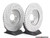 Front Cross Drilled & Slotted Brake Rotors - Pair 10.86" (276x22)