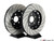 Front Brake Kit - Stage 1 - 2-Piece Cross Drilled & Slotted Rotors (345x30)
