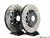Front Brake Kit - Stage 1 - 2-Piece Cross Drilled & Slotted Rotors (345x30)
