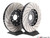 Front Cross-Drilled & Slotted 2-Piece Brake Rotors - Pair (334x32)