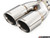 Turner Motorsport Rolled Angle Exhaust Tip - 3.0 Inlet - 3.0 OD - Stepped Left - Chrome