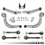 Density Line Control Arm Kit Upper Adjustable, B9/B9.5 Audi A4/S4/RS4, A5/S5/RS5