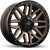 Menace 17x8.0 6x114.3 / 120mm +0 78.1mm | Satin Bronze w/Black Tirm Finish