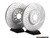 337/20th/GLI front Brake Rotor/Carrier Kit - Cross Drilled & Slotted Rotors (312x25)