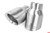 APR Slash-Cut Double-Walled 3.5" Brushed Silver Tips - Set of 2