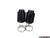 MK6 GTI Muffler Delete Kit - With 4.0" Black Chrome Tips