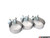 MK6 GTI Muffler Delete Kit - With 4.0" Black Chrome Tips