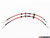 Exact-Fit Stainless Steel Brake Lines - Front | ES4381771