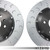 2-Piece Floating Rear Brake Rotor Upgrade Kit for Audi B8/B8.5 S4/S5