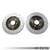 2-Piece Floating Rear Brake Rotor Upgrade Kit for Audi B8/B8.5 S4/S5
