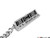 ECS Logo Keychain - Black/Silver
