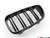 Dual Slats Blackout Grille Set - Gloss Black