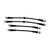 Stainless Steel Braided Brake Line Kit, Audi UrS4/UrS6, DOT Certified