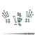 Density Line Control Arm Kit, B8/B8.5 Audi A4/S4, A5/S5/RS5 & Q5/SQ5 - M12 - Build Dates up to Nov 2, 2009