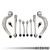 Density Line Control Arm Kit, B8/B8.5 Audi A4/S4, A5/S5/RS5 & Q5/SQ5 - M12 - Build Dates up to Nov 2, 2009