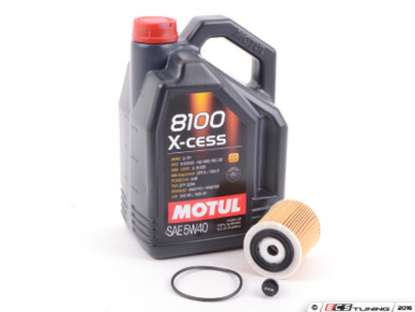 MINI Motul 8100 X-Cess 5w-40 Oil Service Kit Gen 1 - With ECS Magnetic Drain Plug