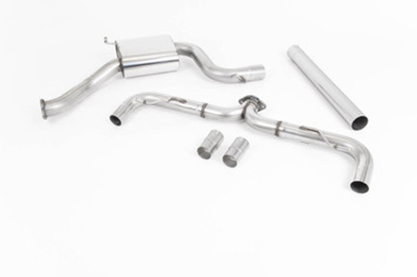 Milltek Cat Back Race Non-Resonated GT-100 Burnt Titanium Trims