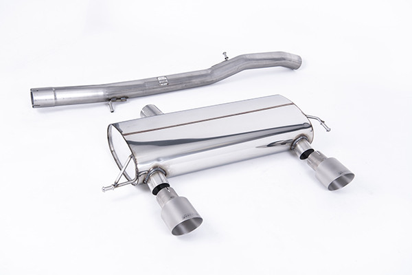 Milltek Cat Back Non Resonated 3.0" Exhaust - Lightweight Titanium GT100 Tips - MK1 TT 1.8T quattro