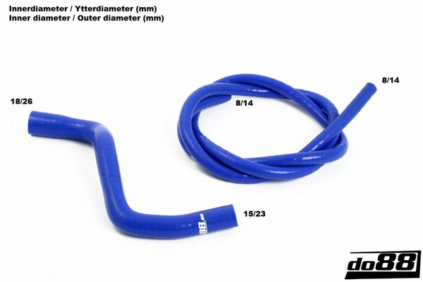 Coolant Overflow Hose Kit - Red - S60 / S80 / V70 / XC70