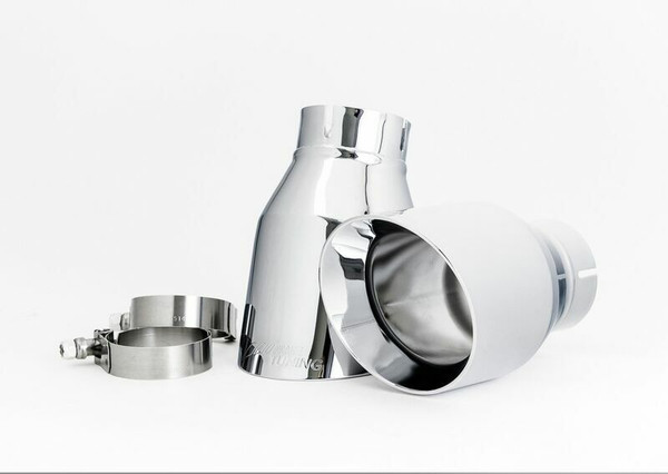 AWE Tuning BMW F3X 335i/435i Touring Edition Axle Back Exhaust -- Chrome Silver Tips (90mm)