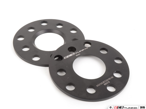 ECS Wheel Spacer And Bolt Kit - 6mm With Black Ball Seat Bolts