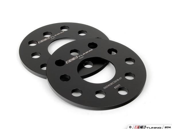 ECS Wheel Spacer & Bolt Kit - 7mm With Black Conical Seat Bolts