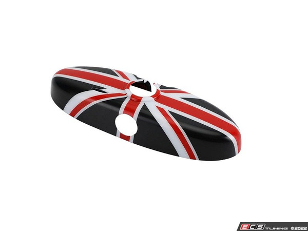 Union Jack Cover Rearview Mirror - Darker Blue