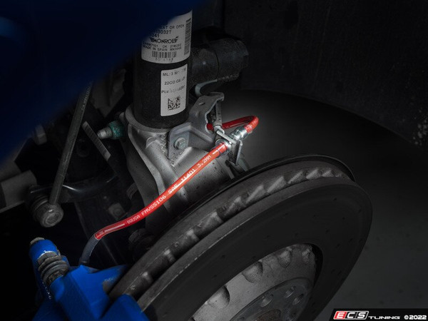 MK8 Golf R Front Brake Hose Set - Red