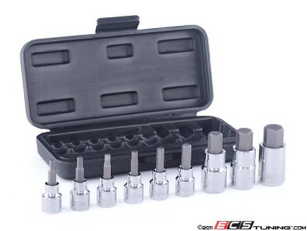 Hex Head Socket Kit - 9 Pieces