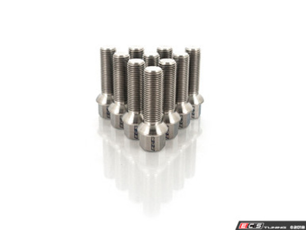 Titanium Ball Seat Wheel Bolt - 14x1.5x40mm - Set Of 10 Titanium Ball Seat Wheel Bolt - 14x1.5x40mm - Set Of 10
