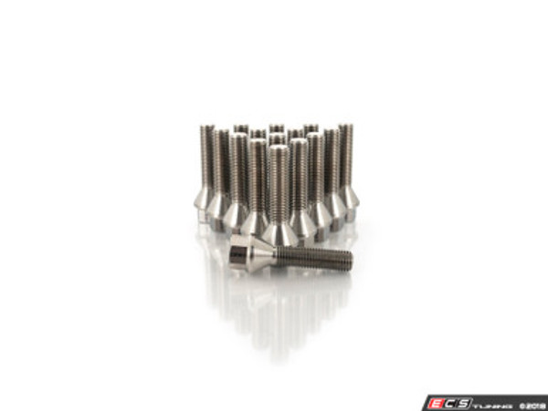 Titanium Conical Seat Wheel Bolt - 14x1.25x45mm - Set Of 16