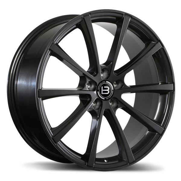 BR09 20x8.5 5x114.3mm +25 71.5mm | Gloss Gunmetal Finish