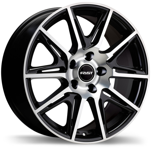 Switch 17x7.5 5x114.3mm +35 66.1mm | Matte Black w/Machined Face Finish