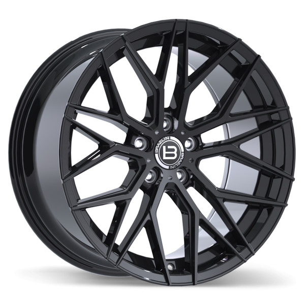 BR10 19x9.5 5x114.3mm +25 57.1mm | Gloss Black Finish