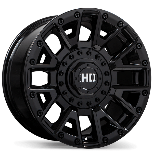 Knuckles 18x9.0 5x127 / 139.7mm +0 78.0mm | Gloss Black Finish
