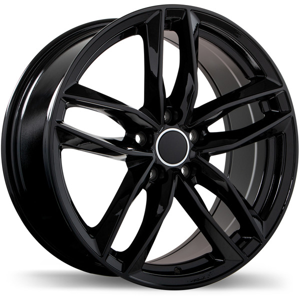 R167 17x7.5 5x112mm +42 57.1mm | Gloss Black Finish