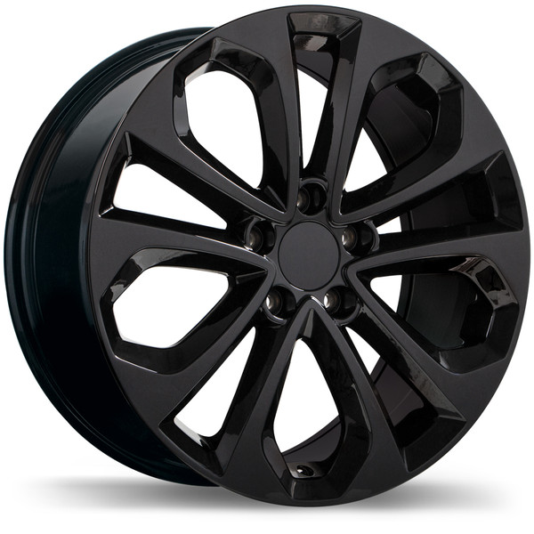 R191 18x8.0 5x114.3mm +50 64.1mm | Gloss Black Finish