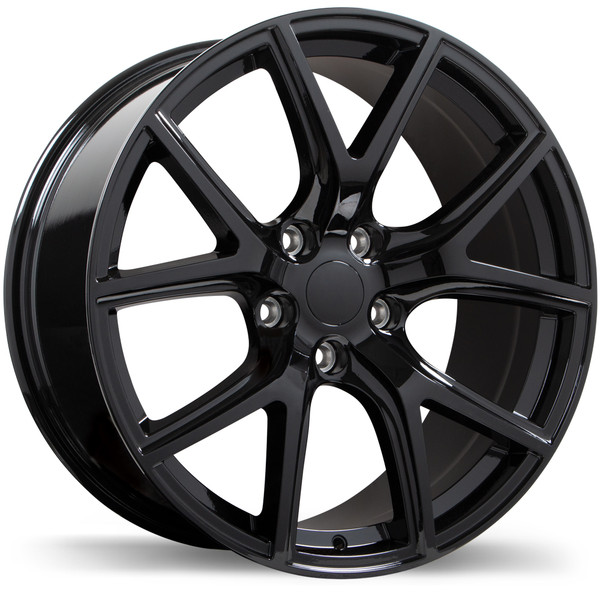 R217A 20x10.0 5x127mm +50 71.5mm | Gloss Black Finish