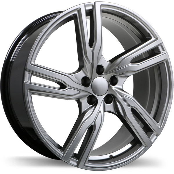 R221 18x8.0 5x108mm +38 65.1mm | Dark Hyper Silver Finish