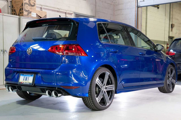 AWE Tuning SwitchPath Exhaust with Chrome Silver Tips, 102mm For Mk7 Golf R AWE Tuning SwitchPath Exhaust with Chrome Silver Tips, 102mm For Mk7 Golf R