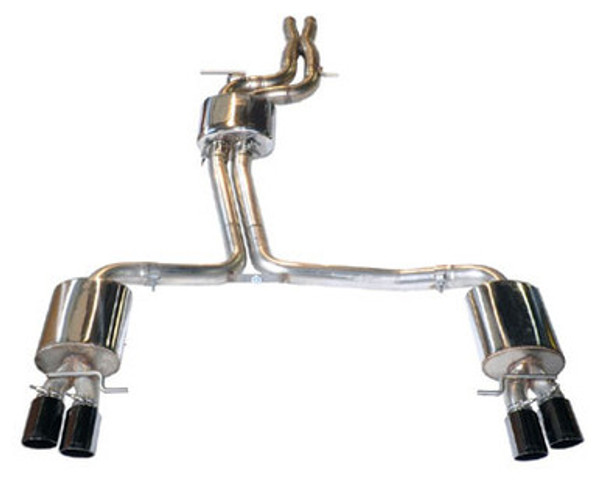 AWE Tuning B8 A4 3.2L Quattro Quad Outlet Touring Exhaust System AWE Tuning B8 A4 3.2L Quattro Quad Outlet Touring Exhaust System