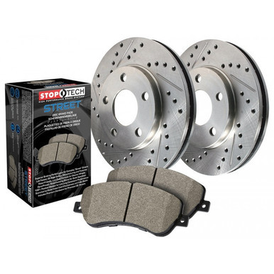 StopTech Select Sport Axle Pack, Drilled and Slotted, Front Brake kit | 928.33005