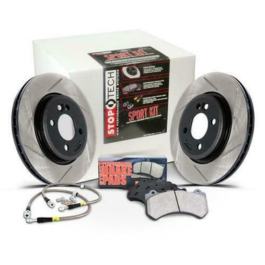 StopTech Sport Axle Pack Slotted Rotor; Rear | 977.33010R
