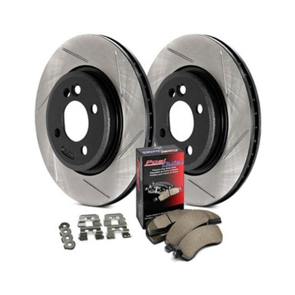StopTech Street Axle Pack, Slotted, Rear Brake Kit | 937.34505