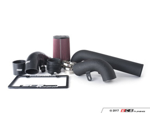 Luft-Technik Intake System - No Heat Shield - With Wrinkle Black Aluminum Tubes | ES3449429