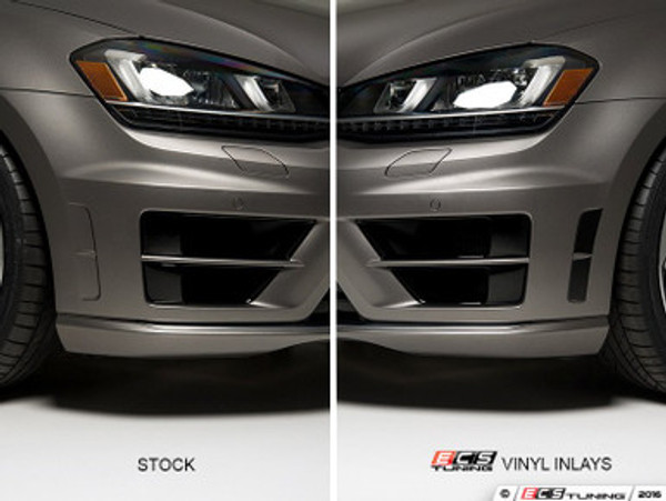Front Bumper Side Vinyl Inlay Set - Gloss Black Front Bumper Side Vinyl Inlay Set - Gloss Black