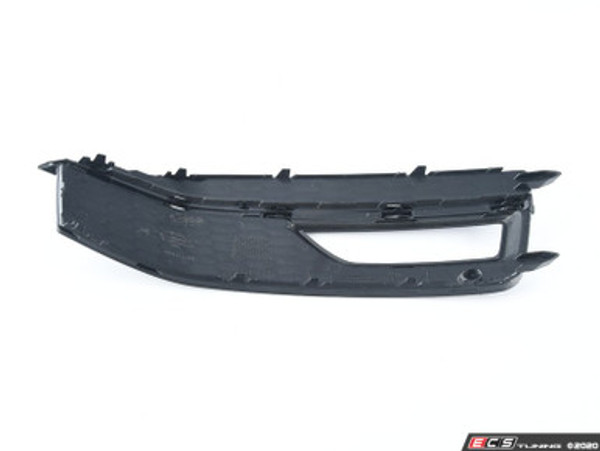 Fog Light Grille - Satin Black/Chrome Trim - Left